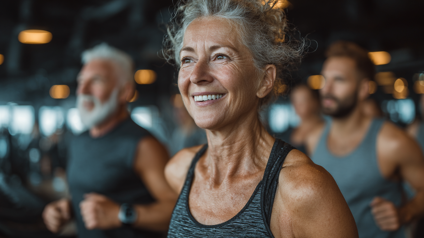 Група людей виконує йогу на природі